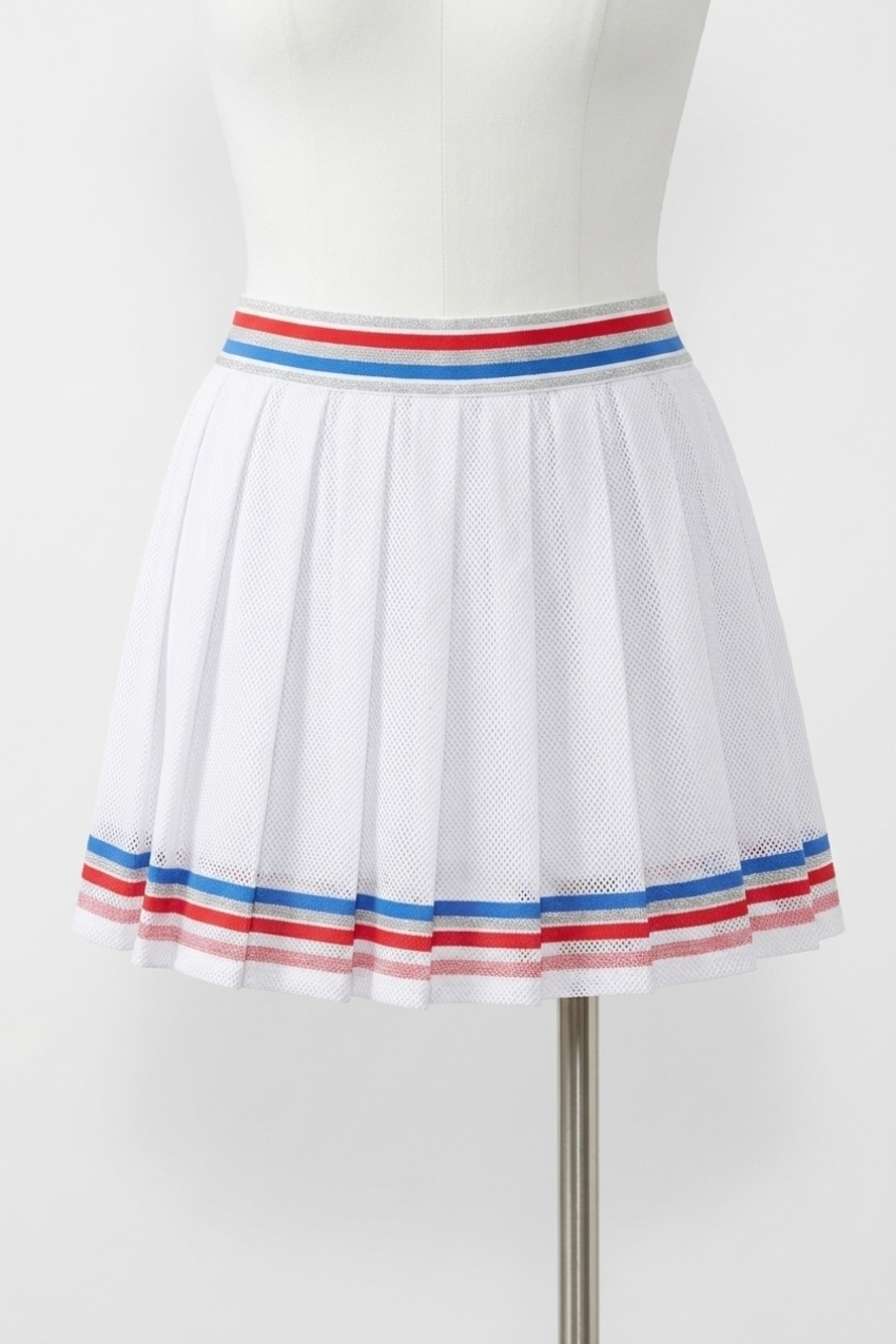 NEW BEACH RIOT irina bright horizon skirt in white